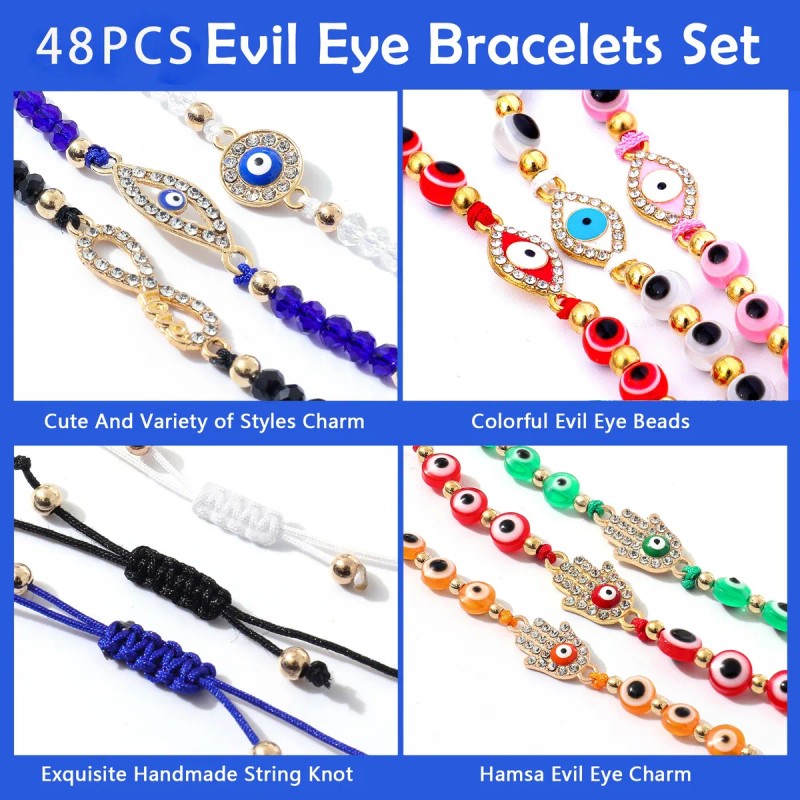 48 Unidades De Pulseras Mexicanas Con Cuentas Doradas Con Fo