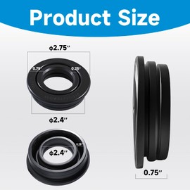 LEYURISE Dishwasher Floating Seal Assembly Sink Gasket Compatible with GE Hotpoint Haier Dishwashers Replace#: WD08X27458 AP7018540 WD08X25471