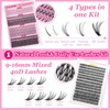 Individual Lashes with Tools, 1 Set Natural Look Eyelash Extensions,