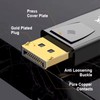 2Pcs DisplayPort to HDMI Adapter. Gold Plated 4K Display Port
