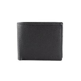 Alba AirTag Compatible Bifold Leather Wallet For Men II Handmade II Minimalist II RFID Protected (Black)