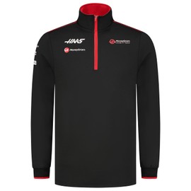 CMC Motorsports Haas Racing F1 2023 Team Fitted 1/4 Zip Sweater Black