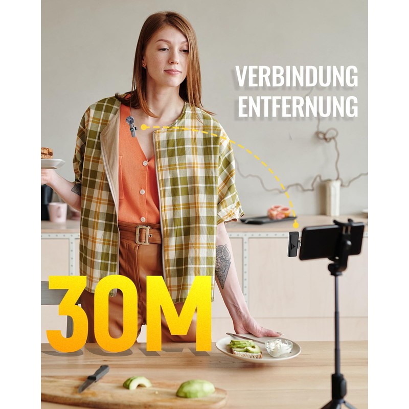 MLZTINGR Wireless Microphone 1t2