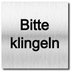 Door Sign with German Text "Bitte klingeln "Bitte klingeln 12