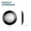 ECOELER 4 Inch Black LED Disk Light Dimmable Flush Mount
