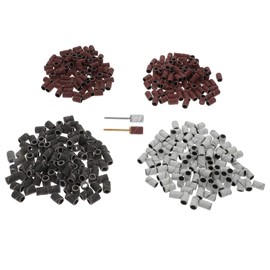 Healvian 1set Nail Art Sanding Bands Drilling Bits for Foot Care Multifunctional Polishing Tools Includes Various Grits for Professionals and Beginners