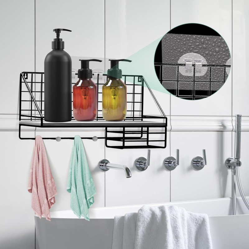 SMLBJUTE 10 Pack Shower Caddy Adhesive Replacement, Heavy Duty Waterproof