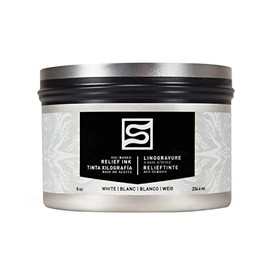 Speedball Oil Relief Ink, 8-Ounce, White for Block Printing