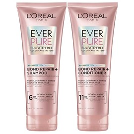 LOreal Paris EverPure Bonding Kit de champ y acondicionador para cabello tratado con color, 6.8 onzas (juego de 2)                                    
