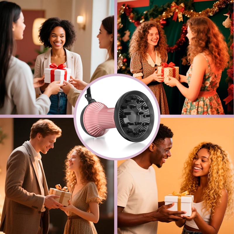 WUFAYHD Diffuser Hair Dryer for Curly Hair: Professional 2 in