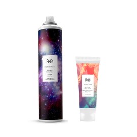 R+Co Outer Space Flexible Hairspray (9.5 Oz) + High Dive Travel Size (.5 Oz) | Vegan + Cruelty-Free | Set of 2