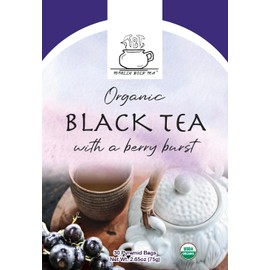 TBT - Totally Bold Tea - Organic Black Tea - Natural Energy - Caffeine - 30 pyramid whole leaf bags.