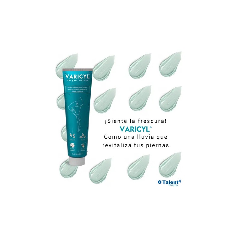Gel Refrescante Antiinflamatorio Para Piernas Varicyl 220 Ml Mentol