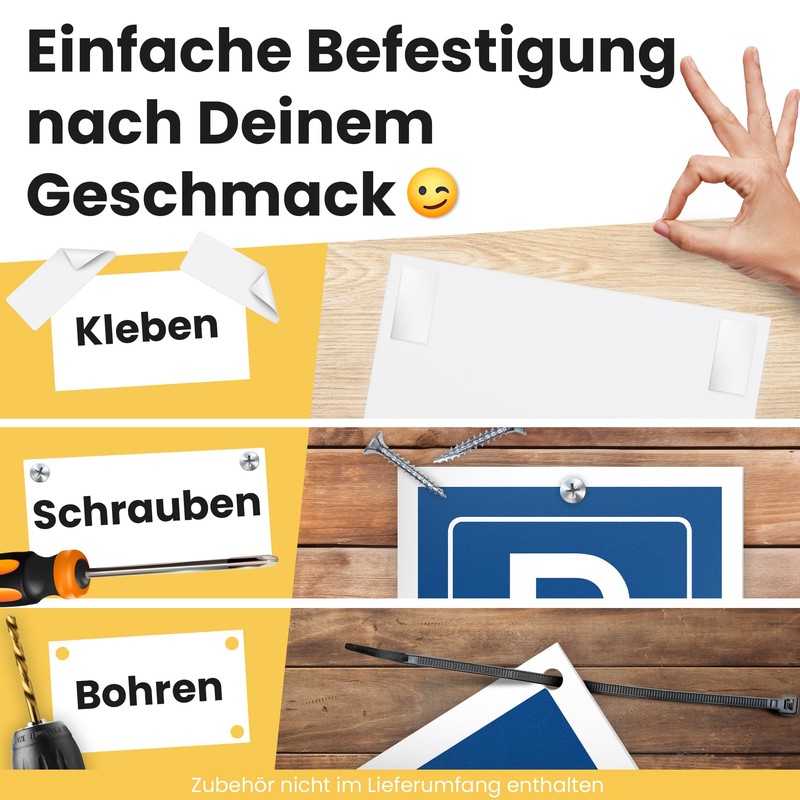 DankeDir! Parking Camper Sign - 30 x 20 cm Plastic