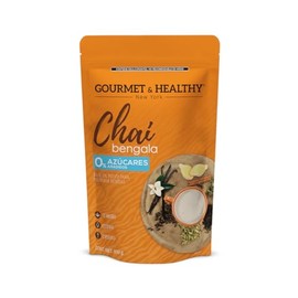 Chai Bengala 0 Azcar Gourmet  Healthy, Rinde 80 vasos, con extracto de t negro, especias naturales en polvo, fcil y rpido de preparar, contiene...    