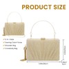 Gets Tassel Womens Evening Handbag Small Pleated Clutch Purses for