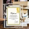 LUCKYLIFE 8.5x11 Picture Frame Glass Certificate Document Frame for Tabletop