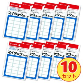 Nichiban Maitack Label Paper, Plain, 0.5 x 0.9 inches (12 x 24 mm), ML1-10P, 10 Pieces