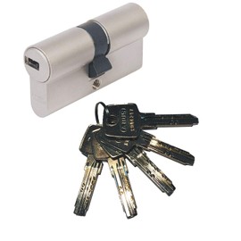 ABUS EC550 Profile Double Cylinder Length 30/40 mm with 5 Keys