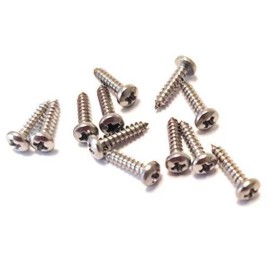 Axegrinderz Guitar Tone Products 12 Pack #2 x 3/8 inch Stainless Steel Tuner Screws Phillips for Guitar Machine
