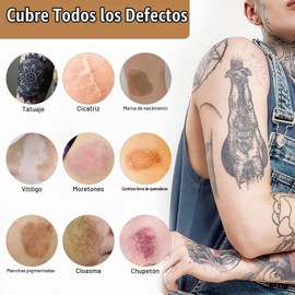 Corrector de Tatuajes, Dos Colores Juego de Corrector para Cubrir