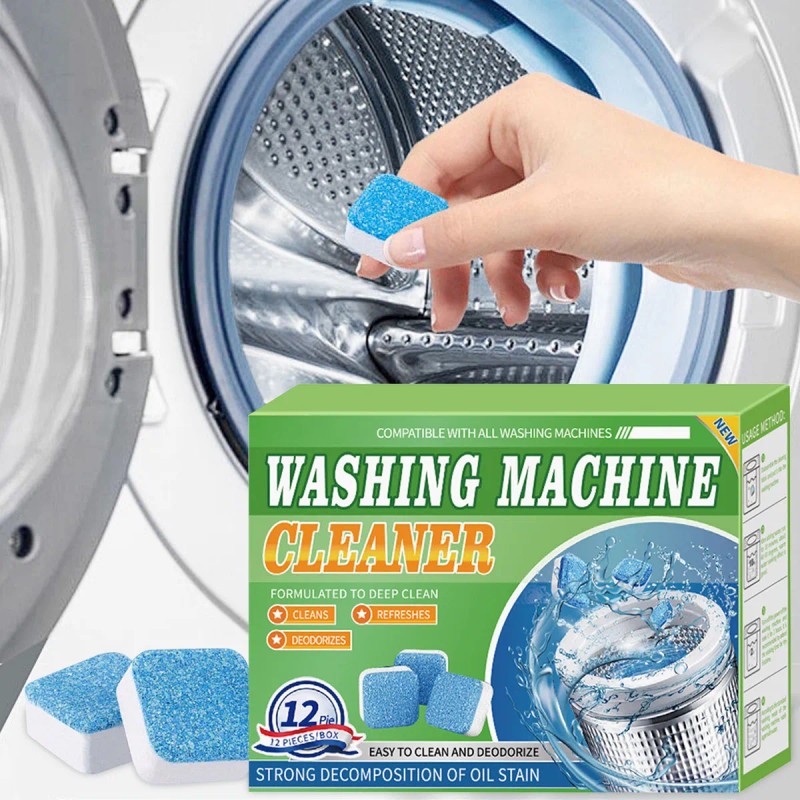 Tableta Limpiadora Efervescente Para Tambor De Lavado, 12 Un