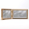 Lawrence Frames Classic Bead Picture Frame, 6x4 Double, Gold