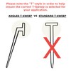 Angled Slide-in Clear Vinyl Framed Shower Door Drip Sweep -