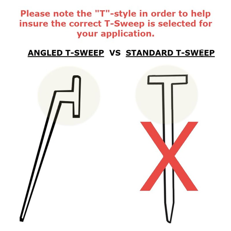 Angled Slide-in Clear Vinyl Framed Shower Door Drip Sweep -