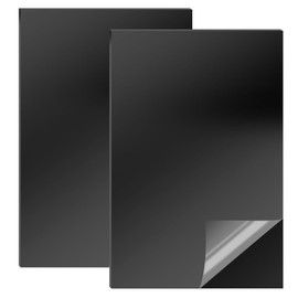 Pack of 2 30 x 20 cm Plastic Panels, 3 mm PVC Plate, Black Plastic Panels, Acrylic Glass Plate, ABS Plastic Panels for Model Making, Crafts, Mudguards and Home Decoration