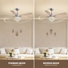 LUDOMIDE Chandelier Ceiling Fan, 52 Inch Crystal Ceiling Fan with