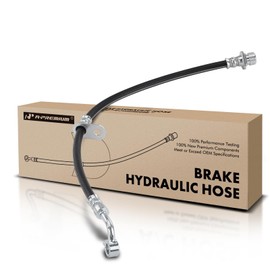 A-Premium Front Passenger Brake Hydraulic Hose Compatible with Select Honda Models - CR-V 2007 2008 2009 2010 2011 - Replace# 01464SWA020