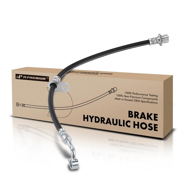 A-Premium Front Passenger Brake Hydraulic Hose Compatible with Select Honda