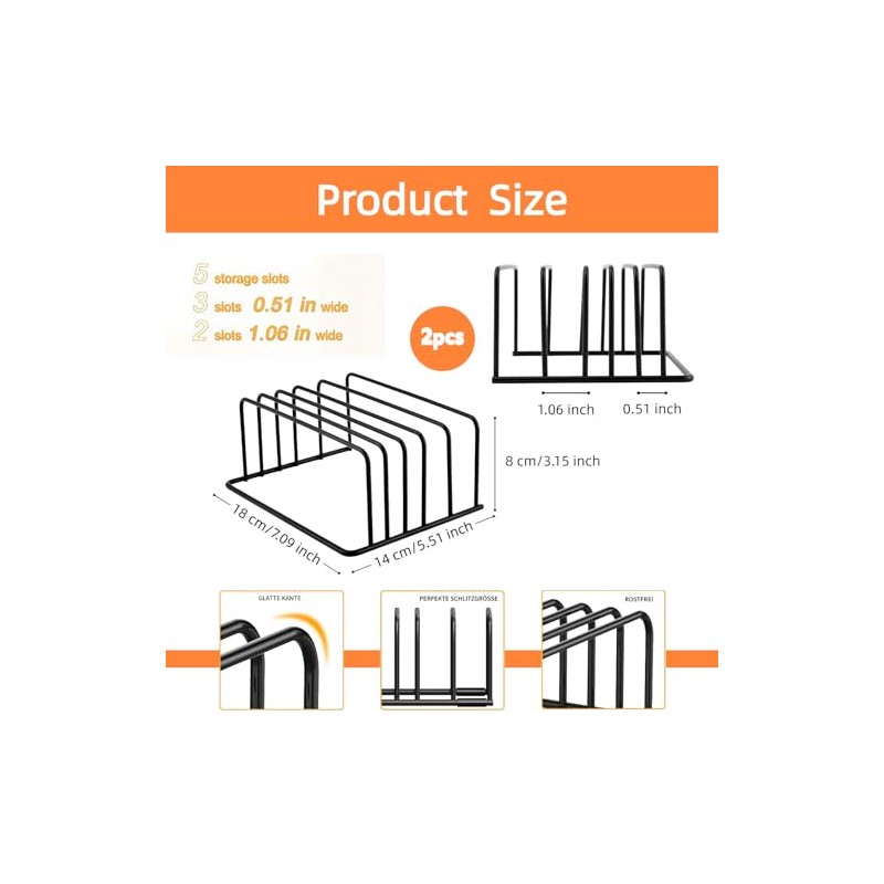 Chopping Board Holder, Black, Board Holder, Chopping Board Holder, Chopping