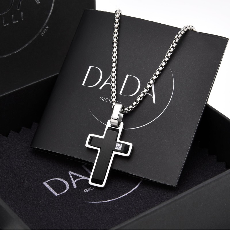 Dada Gioielli - Men's Necklace with Cross Pendant; Cross in