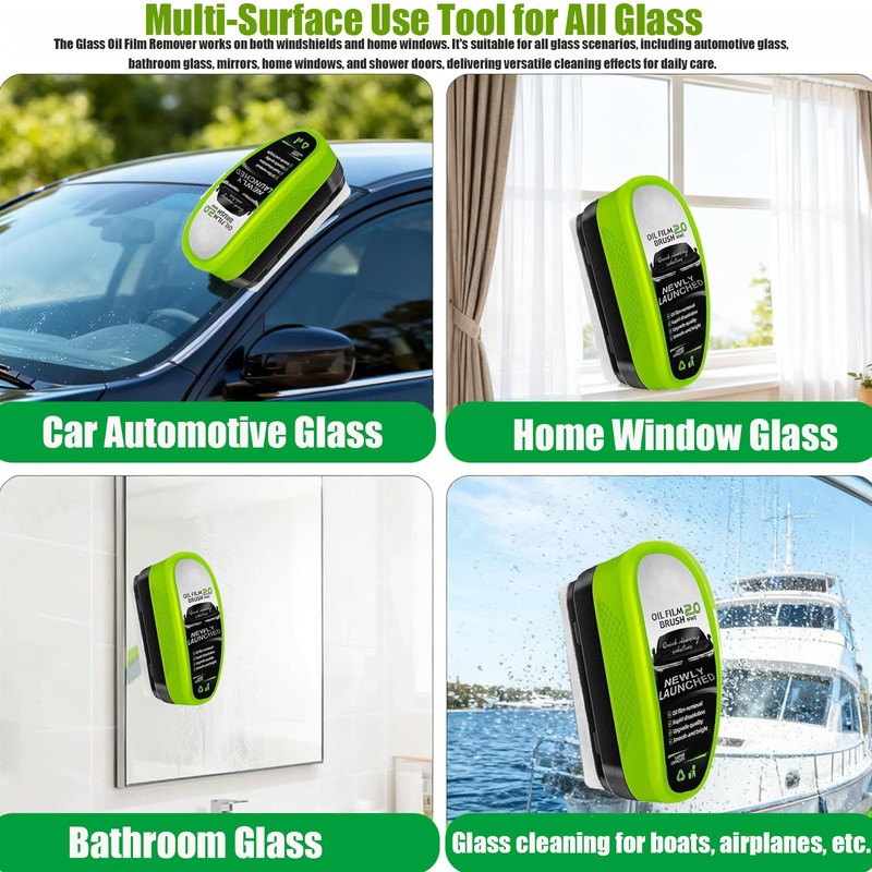 2 Set Clear Vision Windshield Cleaner,Clear Vision Glass Cleaner