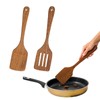 Pack of 2 Wooden Spatulas - Solid Wood Turner with