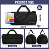 BECOJADDE Gym Bag for Women Men with Shoe Compartment &