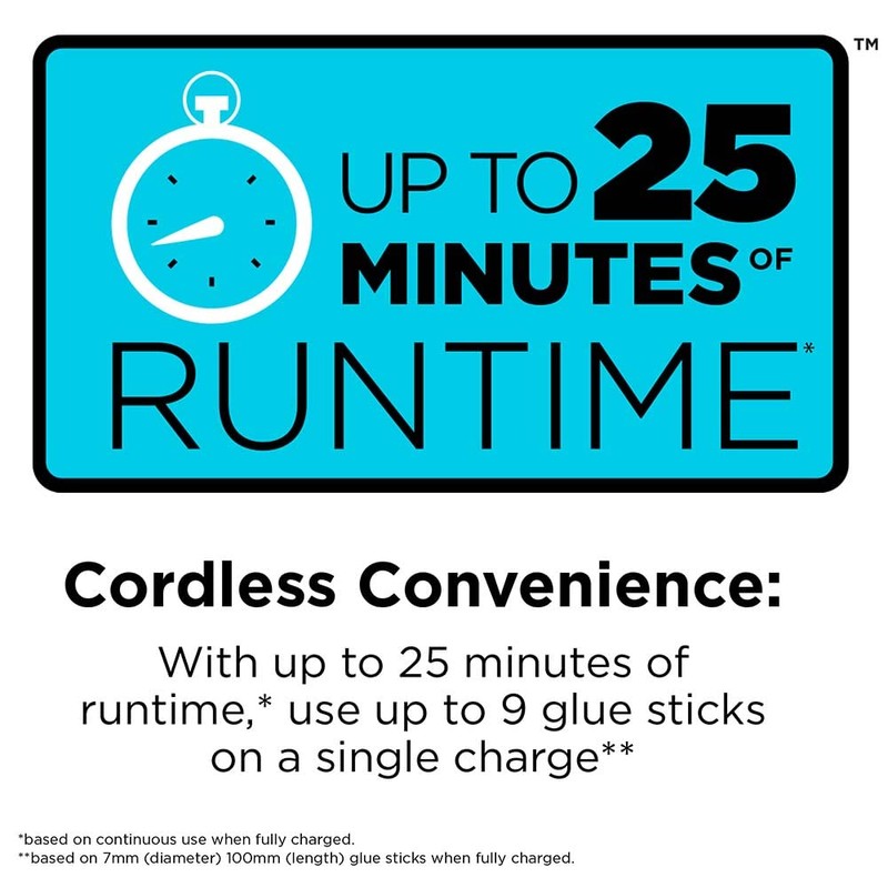 BLACK+DECKER 4V MAX Cordless Glue Gun, USB Rechargeable (BCGL115FF), White