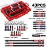 Geinxurn 43pieces Impact Screwdriver Bits Set, Magnetic S2 Steel Multi