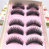 FOMIYES 15pairs Kiss False Lashes Natural Long Thick Safe Odorless