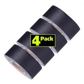 Gaffer Power Mini Gaffer Tape Rolls by GafferPower 1 inch x 8yards - Pack of 4 Black, Made in The USA, Heavy Duty Gaffer's Tape, Strong Tough Compact Lightweight, Multipurpose