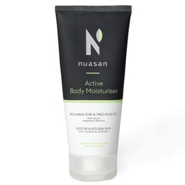Nuasan Active Body Moisturiser - Hydrating Cream with Magnesium and Arnica - Helps with Tired Muscles and Sore Joints, Workout Recovery - Intense Hydration, Natural Ingredients, Vegan Skin Care