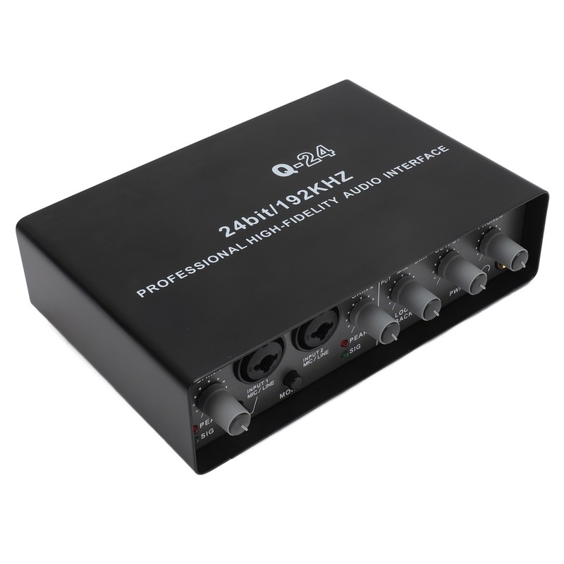 Sound Interface Professional 48V Phantom Power DSP Effect 24 Bit
