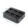 Retevis RT21 Six-Way Multi Unit Rapid Gang Charger Compatible with