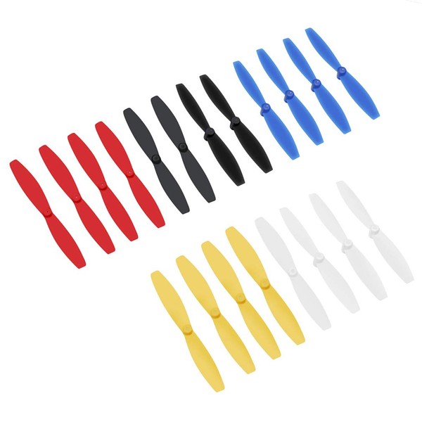 Hanatora 5 Colors Propellers Props Combo for Parrot Minidrone Mambo FPV/FLY/Mission,Swing,Rolling Spider,Airborne Cargo/Night,Hydrofoil Drone,5 Set(Colors: Blue/Red/White/Black/Yellow)