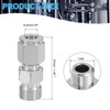 PATIKIL 1/4G x Φ1/4" 304 Stainless Steel Compression Tube Fitting,