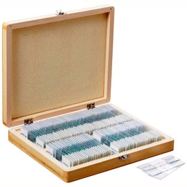 AmScope PS100E 100 Homeschool Biology Prepared Microscope Slides - Set E