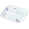 Hama Pottery Hasami Ware 204814 Divided Plate, Approx. 9.8 x
