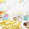 CC wonderland zone 100g Gold Metallic Shiny Round Confetti,Table Confetti